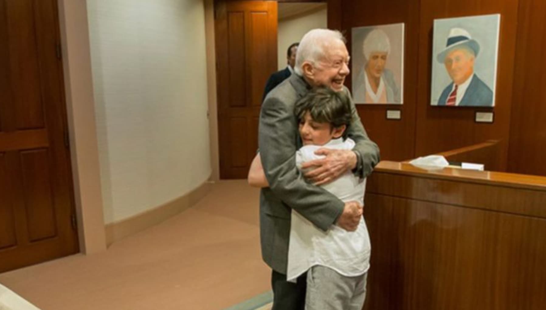 jimmy carter meeting cancer boy